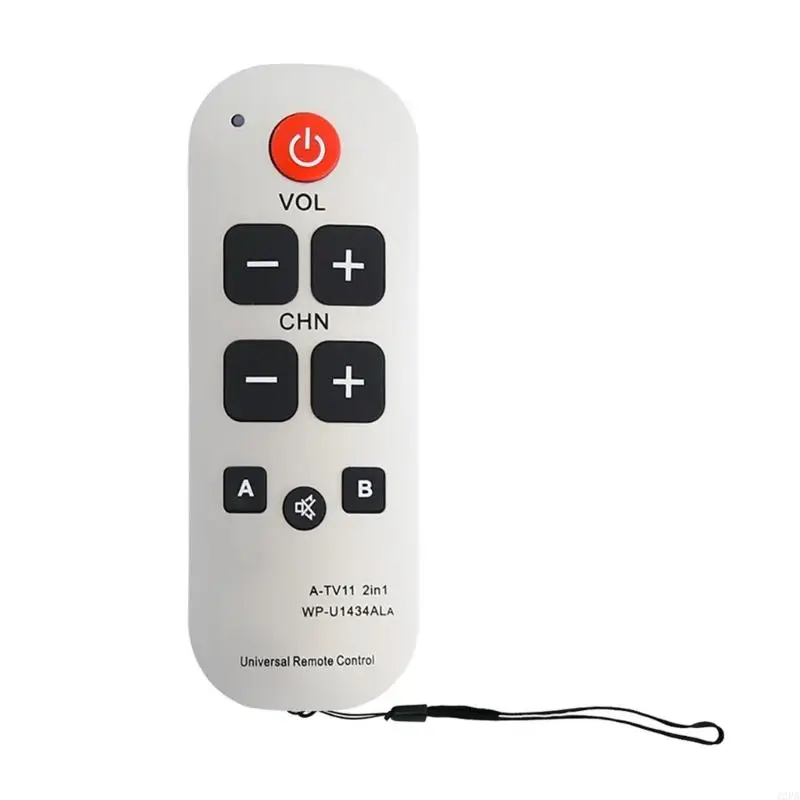 LTY A-TV11 Universal Easy To Use Big Button TV Remote For Seniors Kids With Learning Functions Controllers Easily Navigate