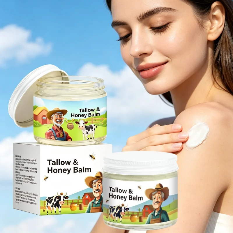 Hydrating Tallow & Honey Balm Moisturizing Soothing Nourishing Body Face Skin Repair Balm Gentle Deep Nourish Dry Rough Skin