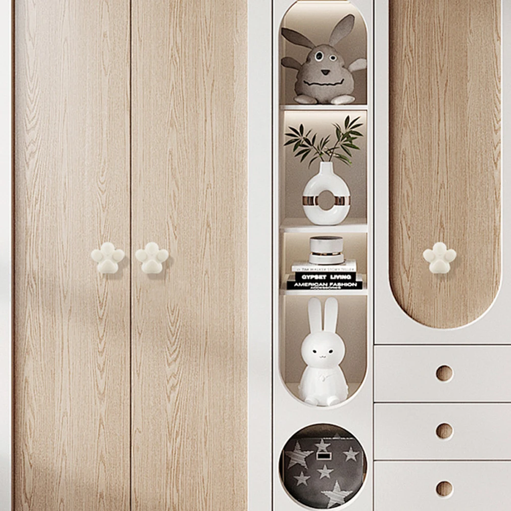 

Silicone Paw Cabinet Knobs Versatile Aesthetic Room Decor For Home