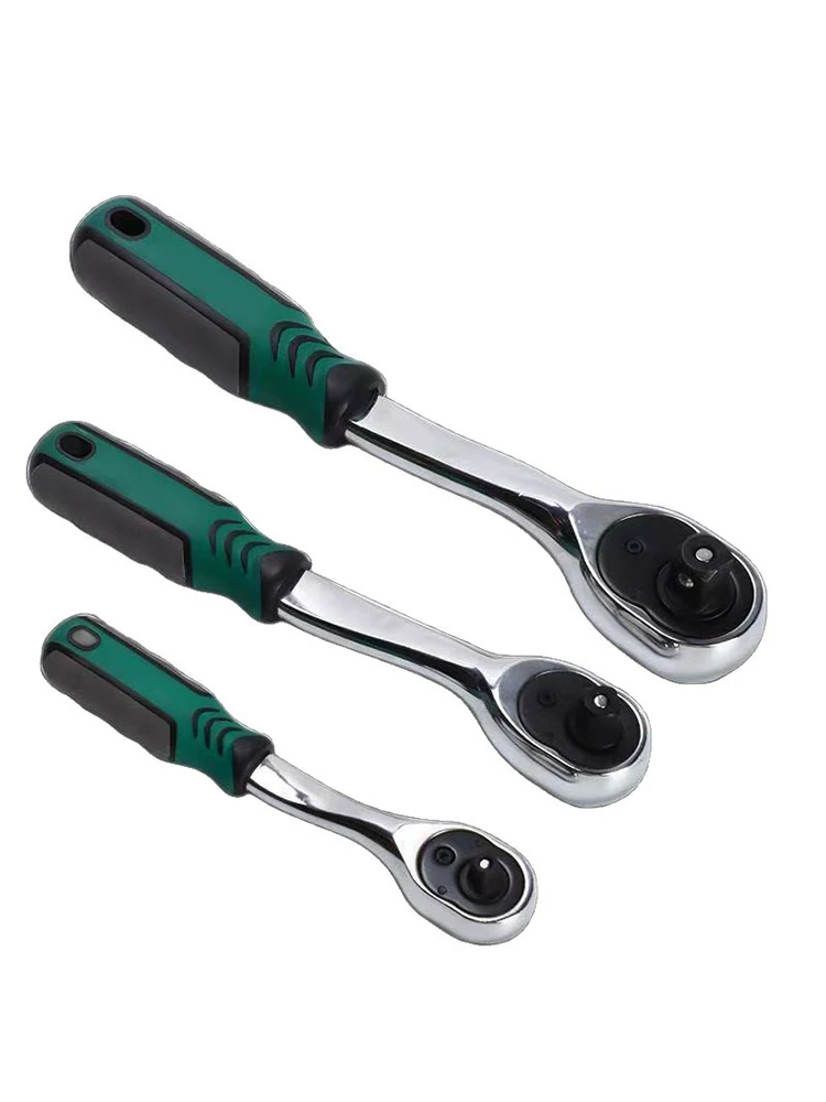 AliExpress WOZOBUY 72 Tooth Quick Ratchet Wrench 1/2 1/4 3/8 3 Size Flying Wrenches Two-way Socket Wrench Repair Tools for For Vehicle Bicycle