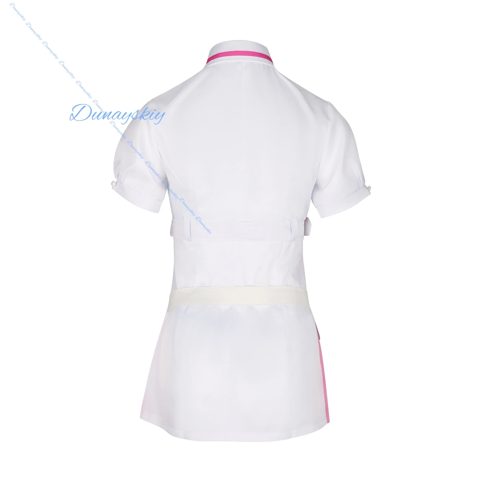 Buro Muse Nurse Cosplay - زي غاسل افتراضي مثير مع تنورة مطوية للنساء البالغات في الهالوين لعب الأدوار في معرض الرسوم المتحركة