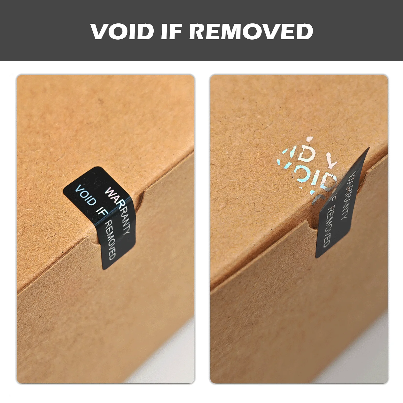 2.5x1 سنتيمتر ملصق أسود مقاوم للعبث ، ضمان الهولوغرام ملصق أمان الختم الفراغ ملصق إجمالي نقل العبث ملصقات واضحة #4