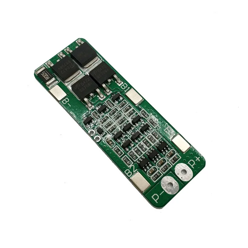 

3 Series 11.1V Lithium Battery Protection Board 12V 12.6V with Overcharge and Overdischarge Function 15A Overcurrent