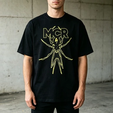 Vintage T-Shirt Yellow Spider Letter Print 2026 New Unisex Family Matching T-Shirts Gift for Him Loose Oversized Cotton Short