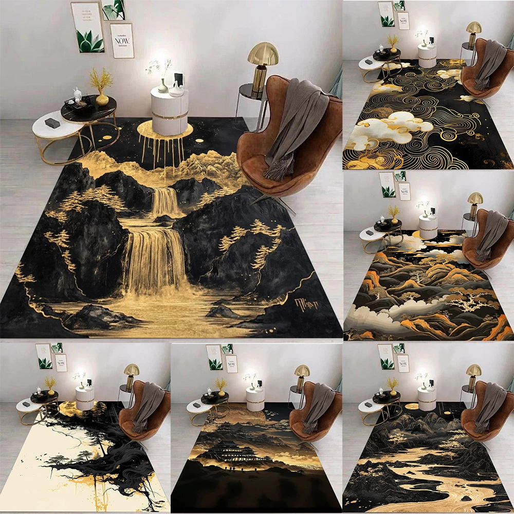 Home Decor Retailers - Çin Sanatı Tarzı Halı Altın Dağ