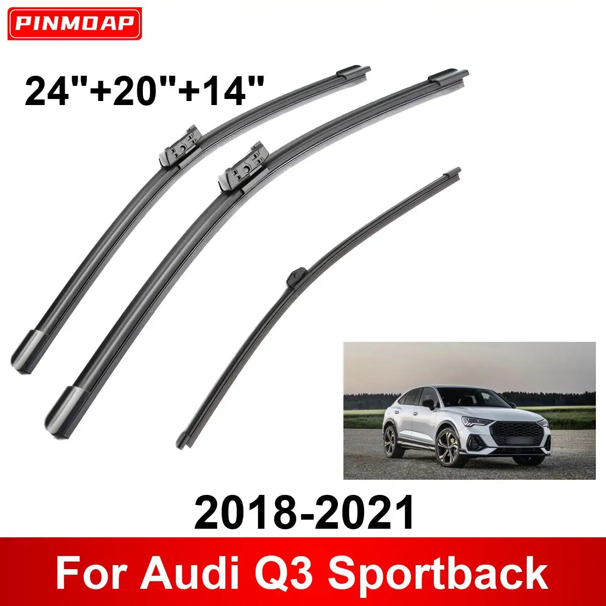 

1/2/3/4/6 шт. автомобильный дворник для Audi Q3 Sportback 2018-2021 передние и задние щетки стеклоочистителя, автомобильные аксессуары 2018 2019 2020 2021