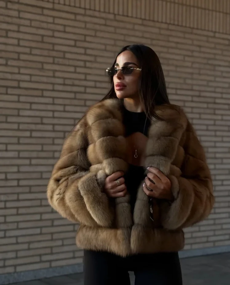 Mulheres retalhos casaco de pele do falso elegante contraste manga cheia lapela solta longa grampo jaqueta de pelúcia inverno high street outerwears