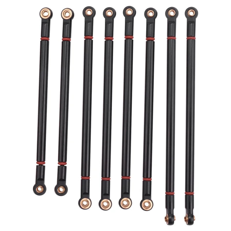 A57G-8Pcs/Lot Metal Link Rod 313MM Wheelbase Suit for Axial SCX10 1/10 RC Crawler Car Parts