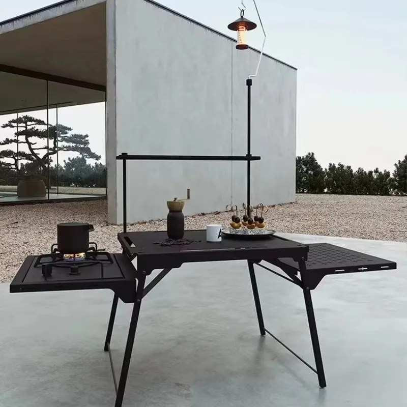 

SM-IGTN Aluminum Portable Camping Kitchen Table Modern Multi-Functional Dining Outdoor Furniture Essential One-Stop Warehouse