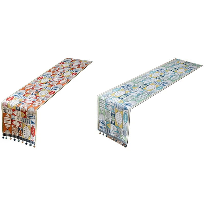 

Jacquard Table Runner Dining Table Decor Embroidery Table Runners Luxury Home Party Coffeetable Accessories Decoration