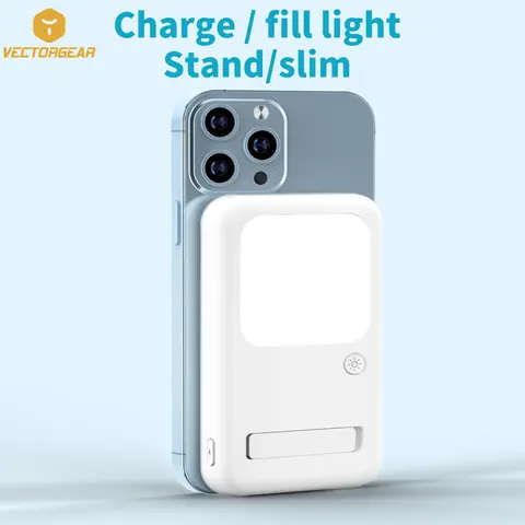 애플 맥세이프 마그네틱 무선 파워 뱅크, 아이폰 13, 12, 프로, 맥스, 미니, 외부 충전기, 필 라이트 사용 가능, 5000mAh, 20W