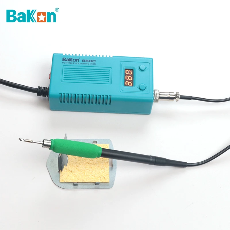 Bakon bk950c estação de ferro de solda c210 display digital portátil ferramentas de soldagem de temperatura constante para reparos de telefone