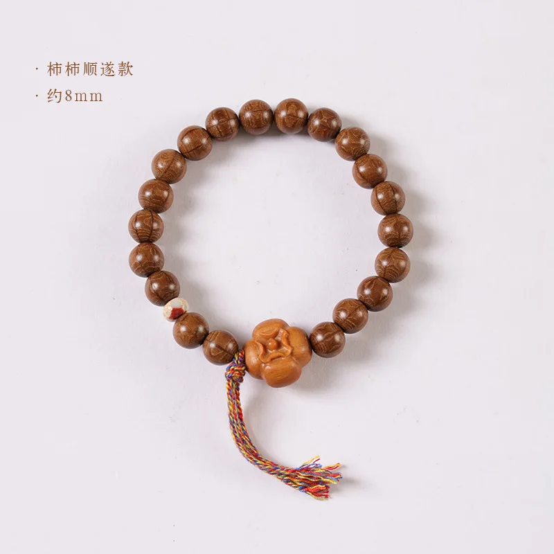سوار الصلاة البوذية بستة مسارات، سوار الخرز الخشبي الجديد على الطراز الصيني للجنسين #6