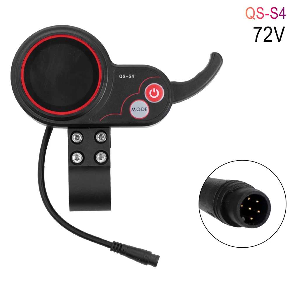 6PIN Electric Scooter Controller Display for Zero 8 9 10 8X 10X E-scooter Thumb Throttle QS-S4 LCD Display Kit Repair Parts image 3