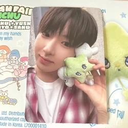 1Pc Kpop Idol SION RIKU YUSHI JAEHEE RYO SAKUYA Single [ Wish ] Wichu Keyring Same Green Star with Wings Bag Charm Gifts