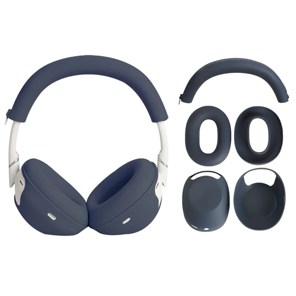 Silicone Protective Cover Set for 3in1 for Sony WH1000XM6 Headphones Designed to Absorb Impacts and Shield Surfaces