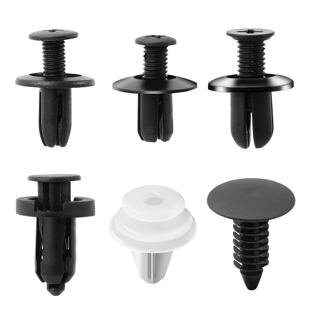 6 Size 100pcs Mixed Auto Fastener Clip Car Accessories for Skoda Octavia 2 3 Superb Fabia Rapid Kamiq Kodiaq Yeti