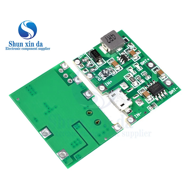 NEW Lithium Li-ion 18650 3.7V 4.2V Battery Charger Board DC-DC Step Up Boost Module TP4056 DIY Kit Parts For arduino