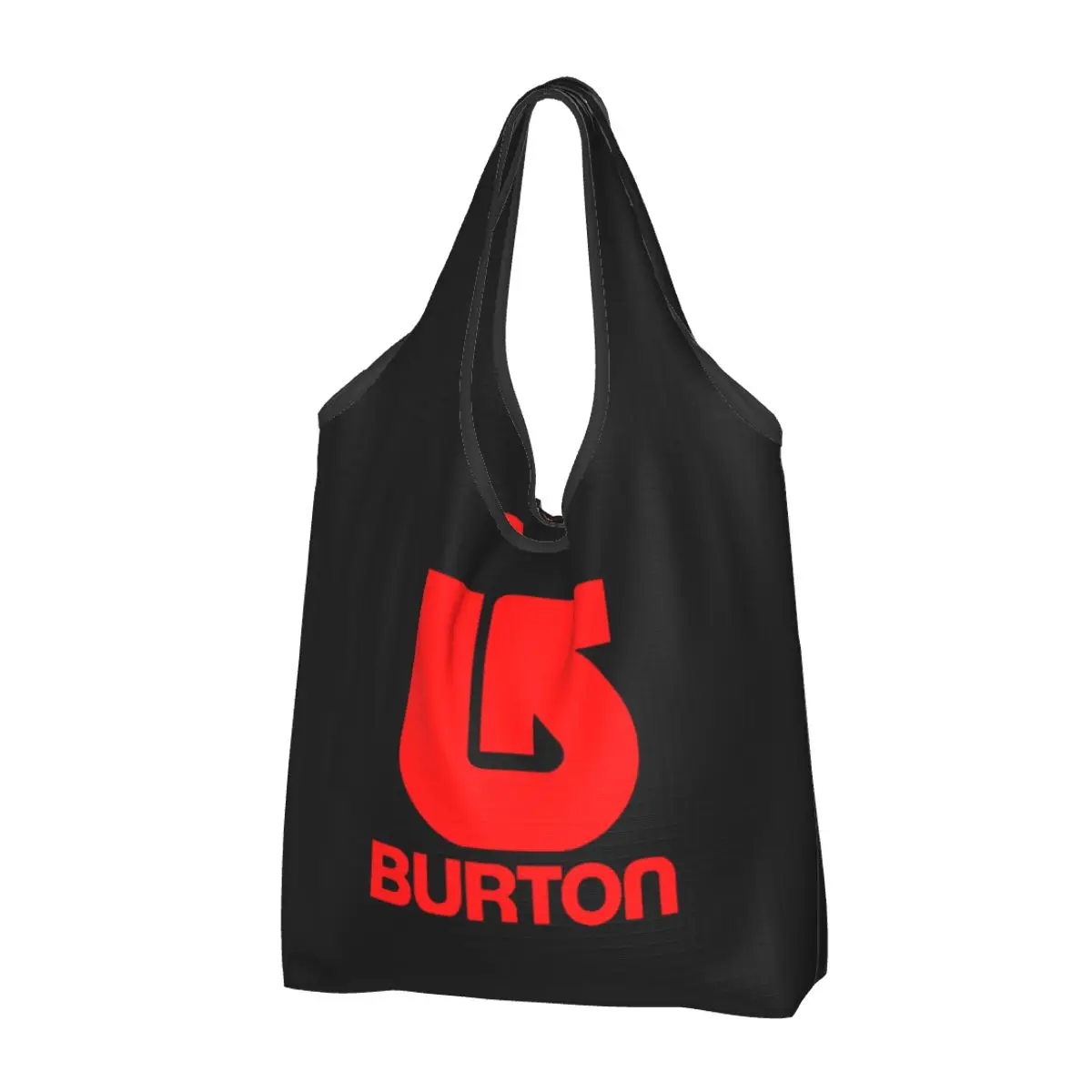 Cute B-Burtons Snowboarding Shopping Tote Bags Portable Groceries Shopper Shoulder Bag