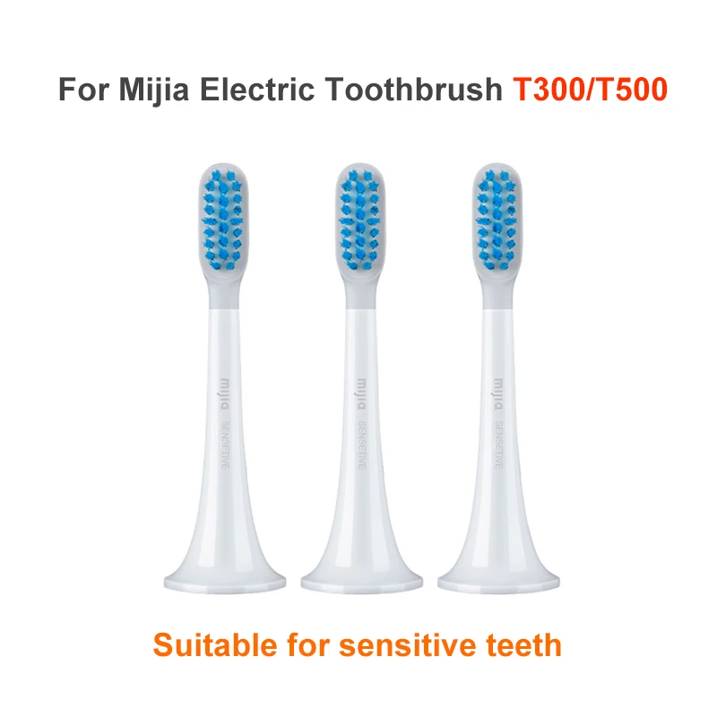 3pcs/6pcs Original MIJIA T300 T500 Sonic Toothbrush Heads Teethbrush Replacement Heads Sonic Oral Hygiene Mi Oral Clean