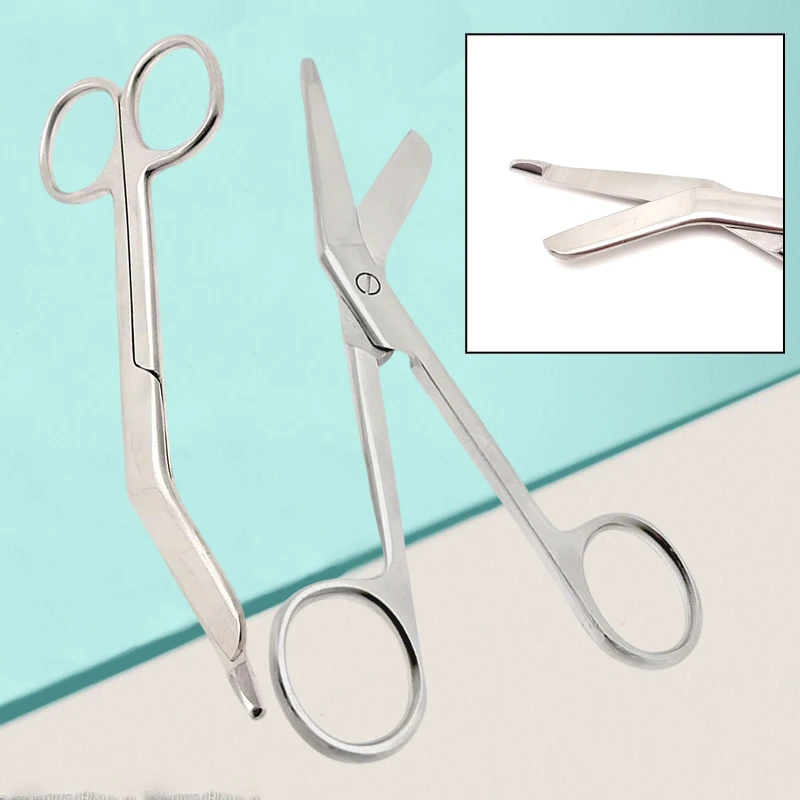 

2 шт. профессиональных ножниц Листера из нержавеющей стали 14 см для резки стоматологических повязок - острые лезвия, хирургическое качество