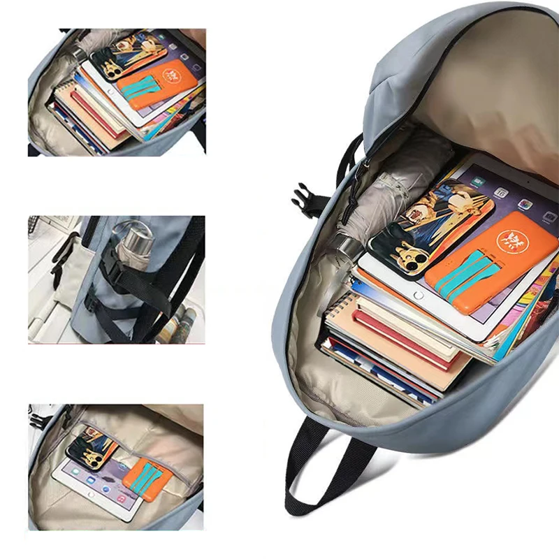 New Casual Waterproof College Backpack Men Designer Book Bag Unisex Students Laptop Backpacks Canvas Student School Bags For Men