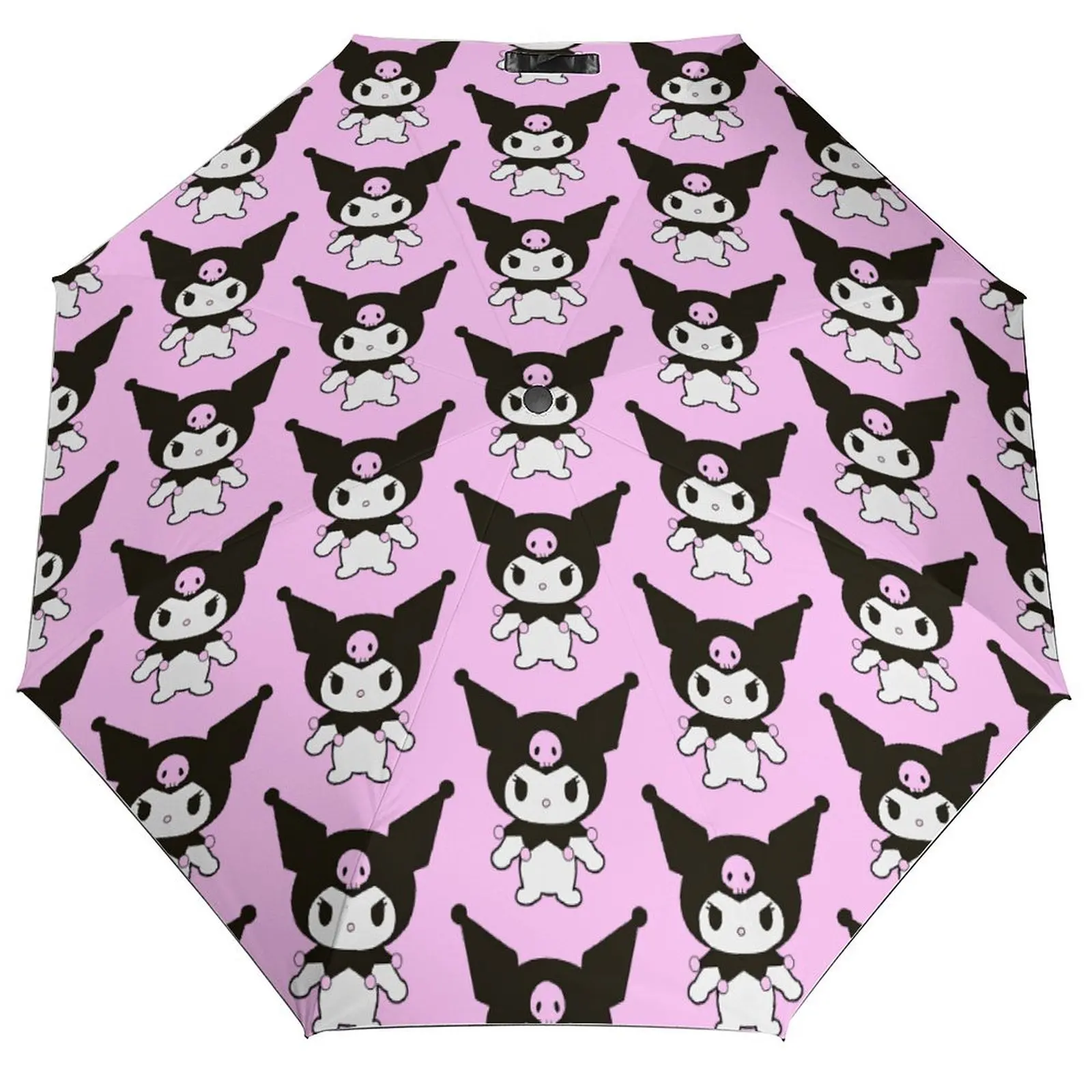 

Автоматический зонт Kawaii Kuromi, стильный портативный зонт, индивидуальный садовый зонт от солнца и ветра