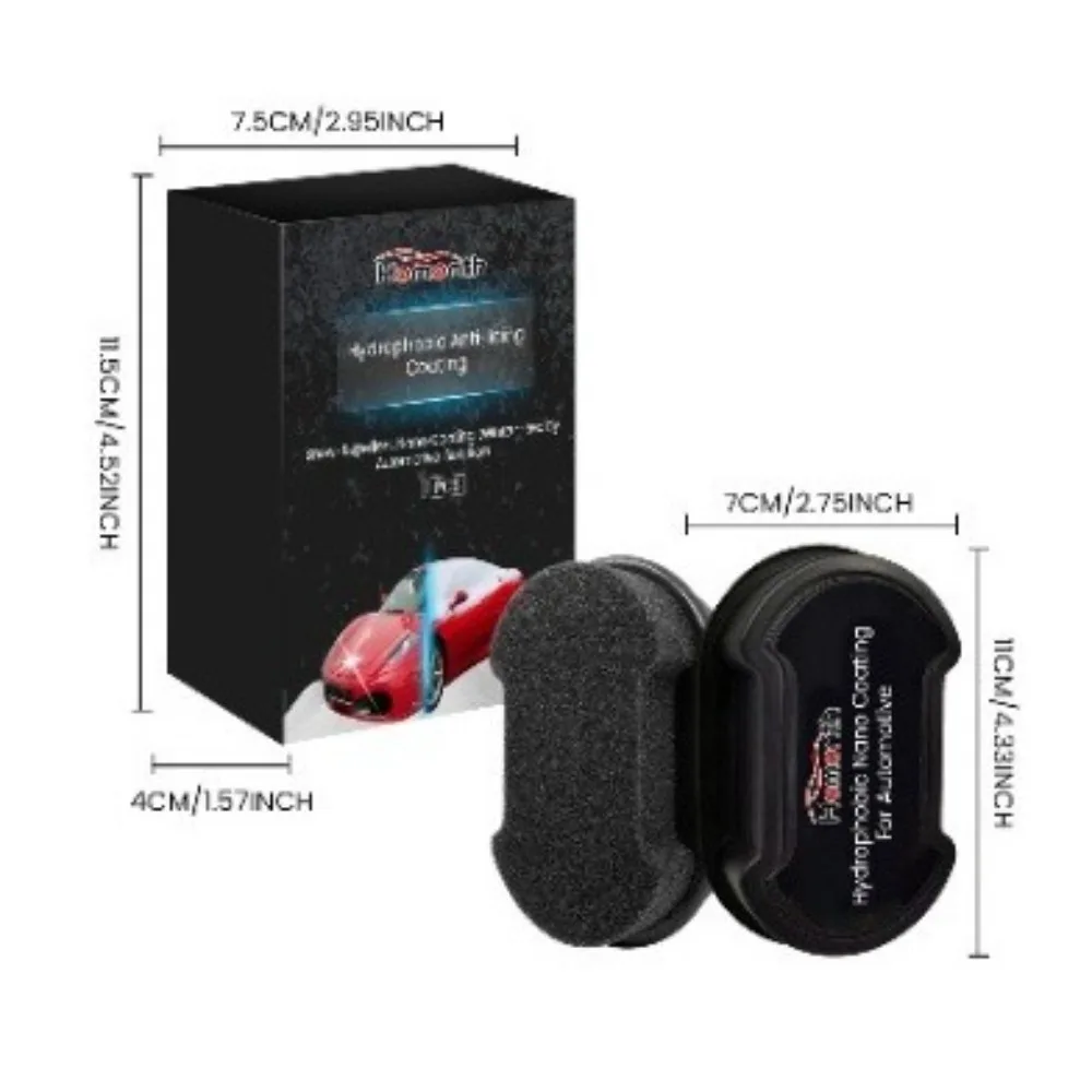 車のフロントガラスクリーニングスポンジ、フロントガラスクリーナー、アイススノーリムーバー、ミラー、窓、黒、ポータブル、カーアクセサリー、冬、新品