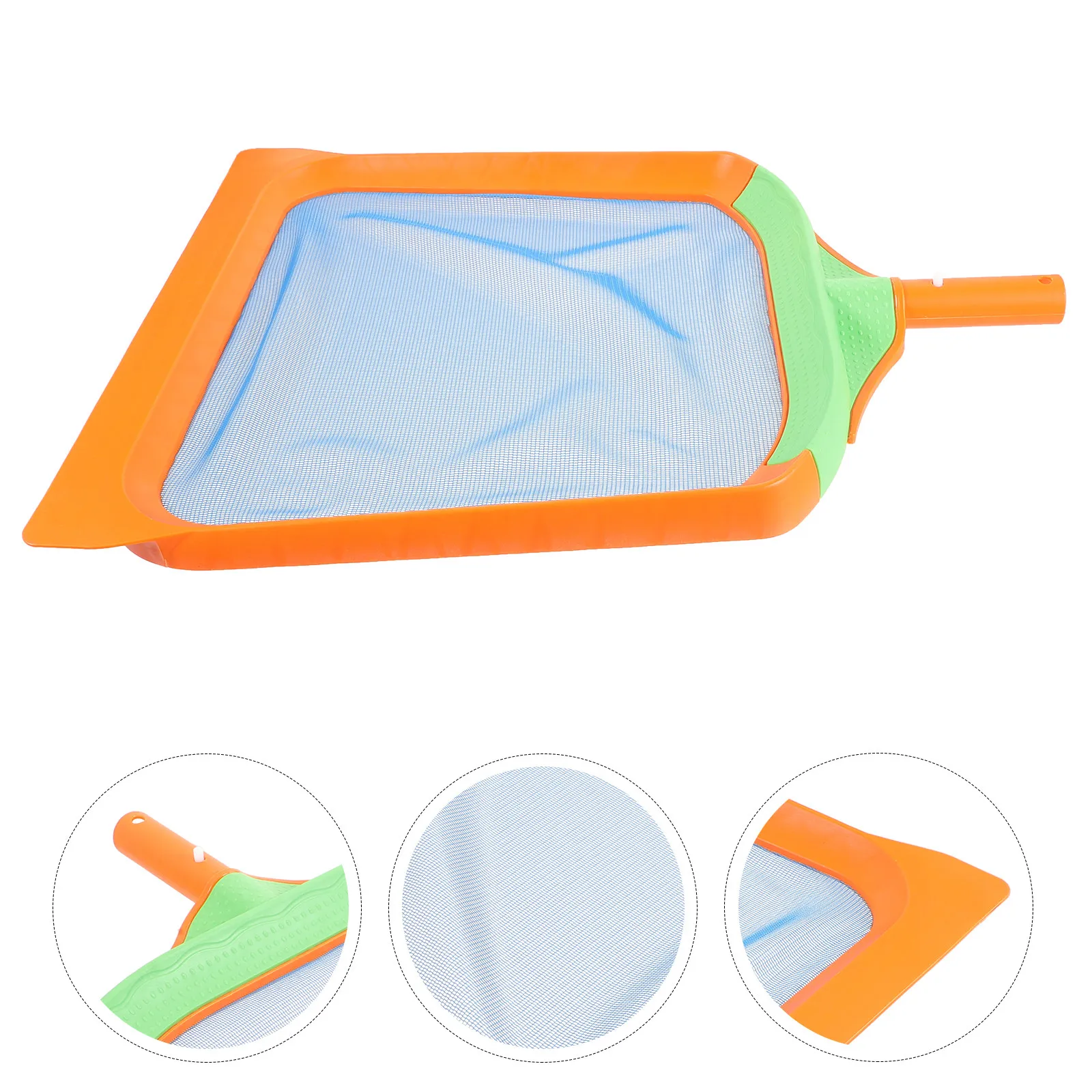 

Сачок-скиммер для бассейна для очистки от листьев, многофункциональный инструмент для ухода за бассейнами и водными объектами на открытом воздухе, легкий и прочный