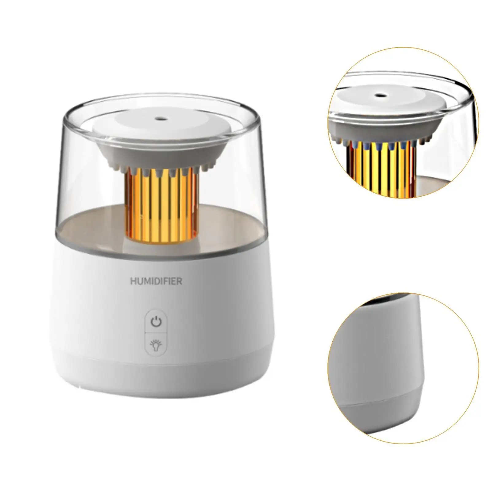 Essential Oil Diffuser 320ml ขนาดกะทัดรัด Desktop Humidifier สีสัน Ambient Night Light สําหรับห้องนั่งเล่นโยคะโต๊ะโรงแรมสํานักงาน