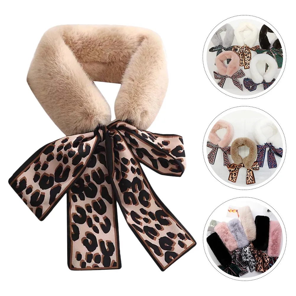 

1Pcs Delicate Winter Ribbon Neck Scarf Women's Fashion Neckerchief Warm Comfortable Lightweight Gift for Family Friends Holiday