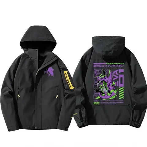 Jaqueta Evangelion Stormtrooper para meninos e meninas, anime dos desenhos animados, casaco na moda, roupas cosplay, periférico, EVA 01, design inovador, quente