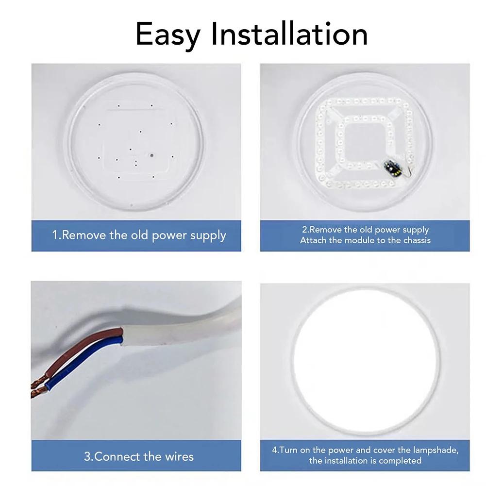 LED Light Panel Designed for Fan Light Retrofit Works with For Recessed Ceiling Lights Chandeliers Wall Lamps Lanterns