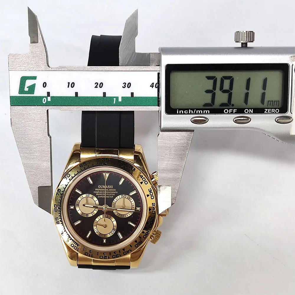 Orologio da uomo di lusso da 39 mm Movimento 7750 4613D Orologio meccanico da uomo con cassa in acciaio inossidabile e vetro zaffiro, orologio personalizzato