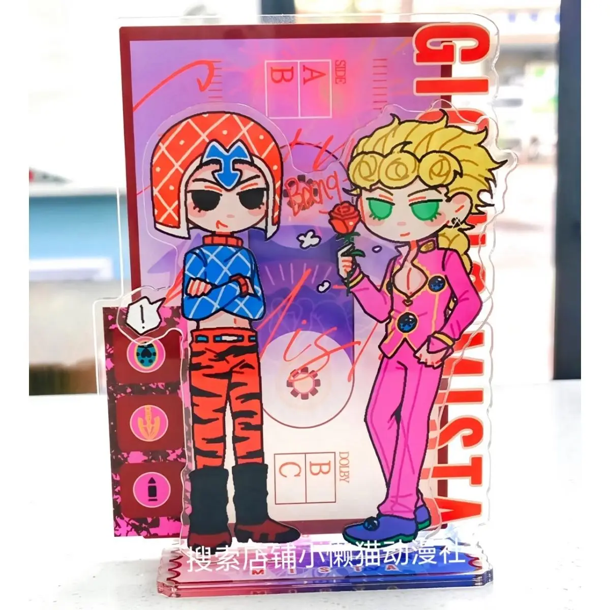 JJBA Golden Wind акриловая подставка Giorno Giovanna фигурка Mista Standee дисплей аниме коллекция товаров украшение стола орнамент подарок