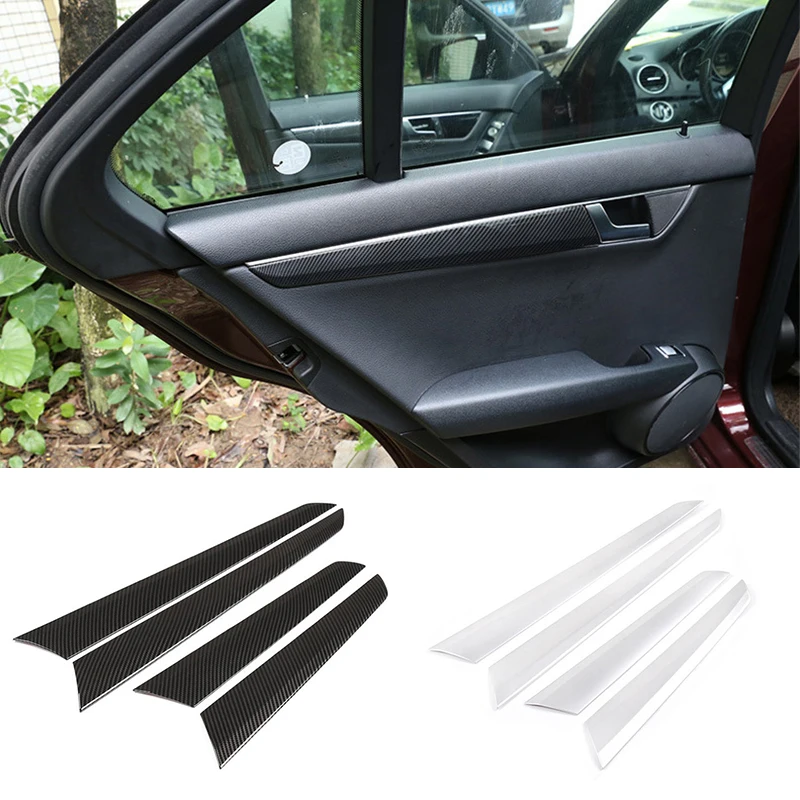 

Carbon Fiber Color Car Inner Door Strip Trim Auto Interior Accessories for Mercedes-Benz C Class W204 08-14