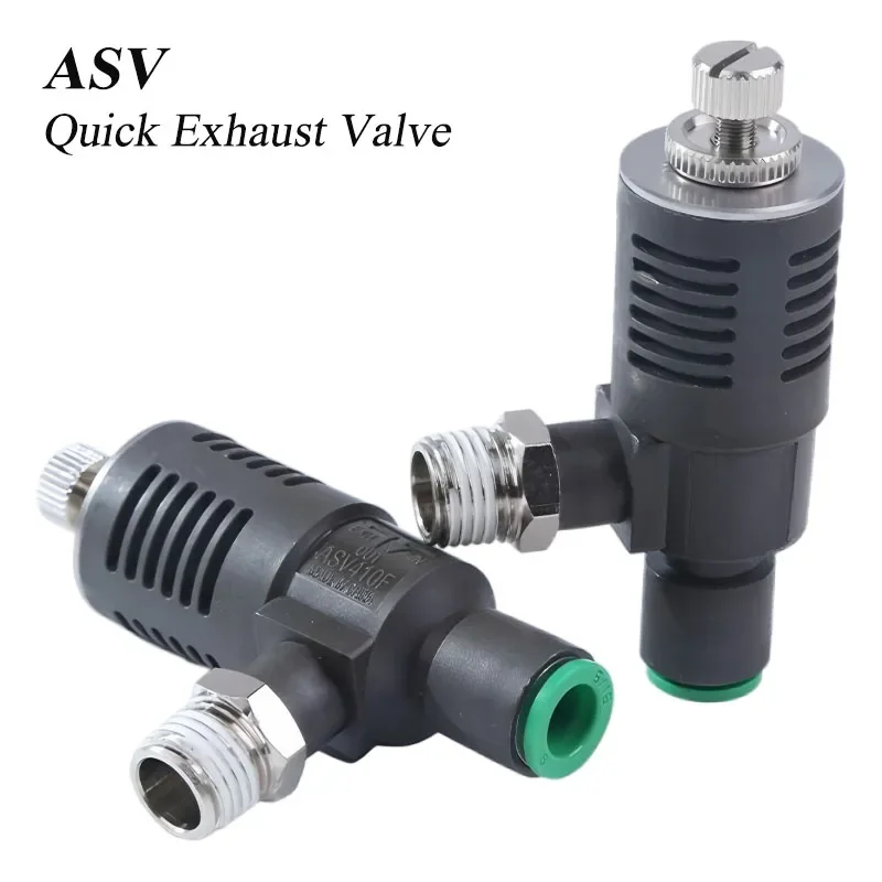 HLH ASV Quick Exhaust Valve ASV220F-M3-04 With Throttling Muffler ASV310/410F-01-08/10S ASV510F-02-12S ASV510F-04-10S High-quali