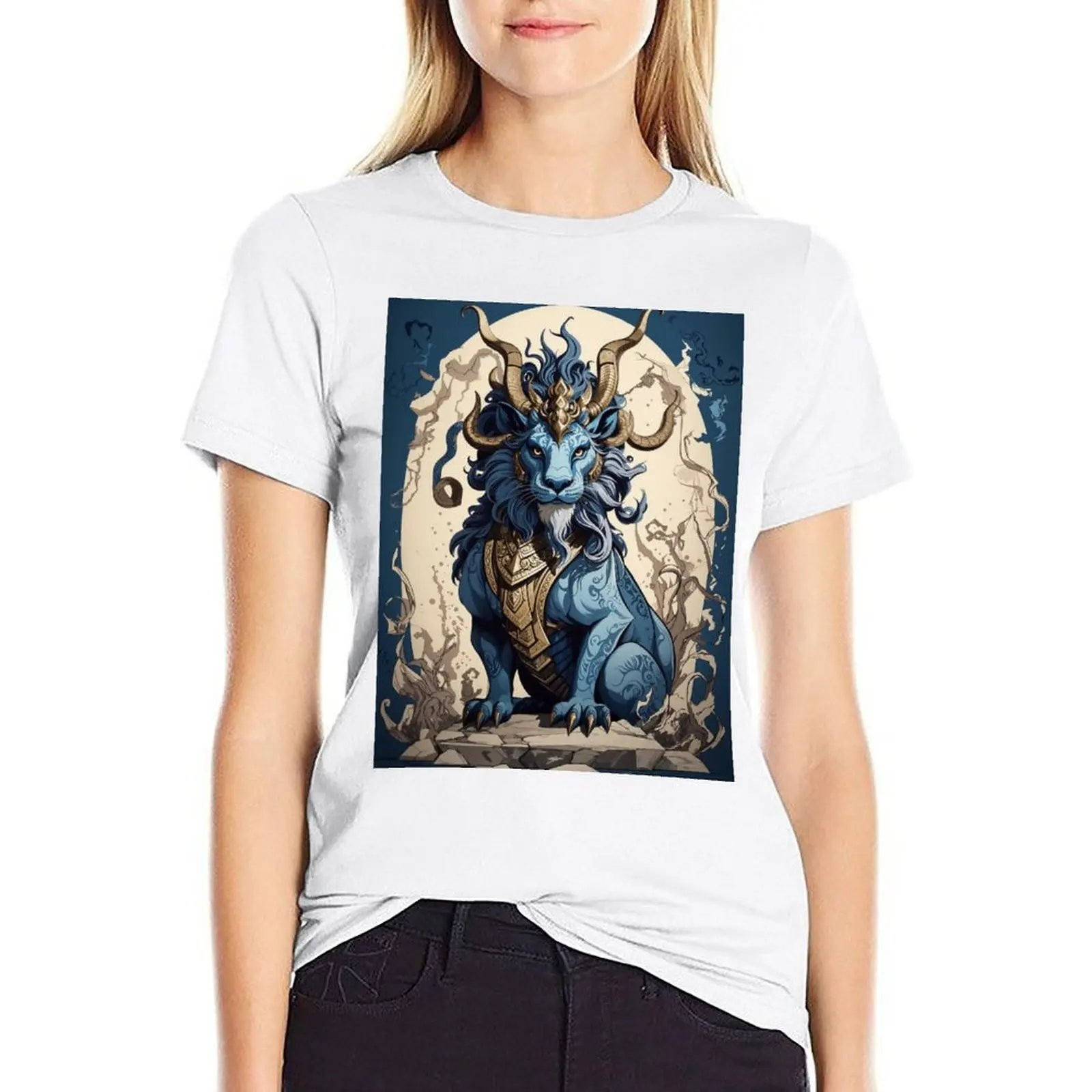 

Ancient Mythical Beasts C T-shirt Blouse cute tops clothes for woman