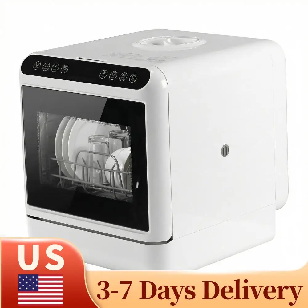 

Настольная мини-посудомоечная машина 360, не требующая подключения к водопроводу ° Двойная функция распыления и высокотемпературной сушки воздухом для квартир и автодомов