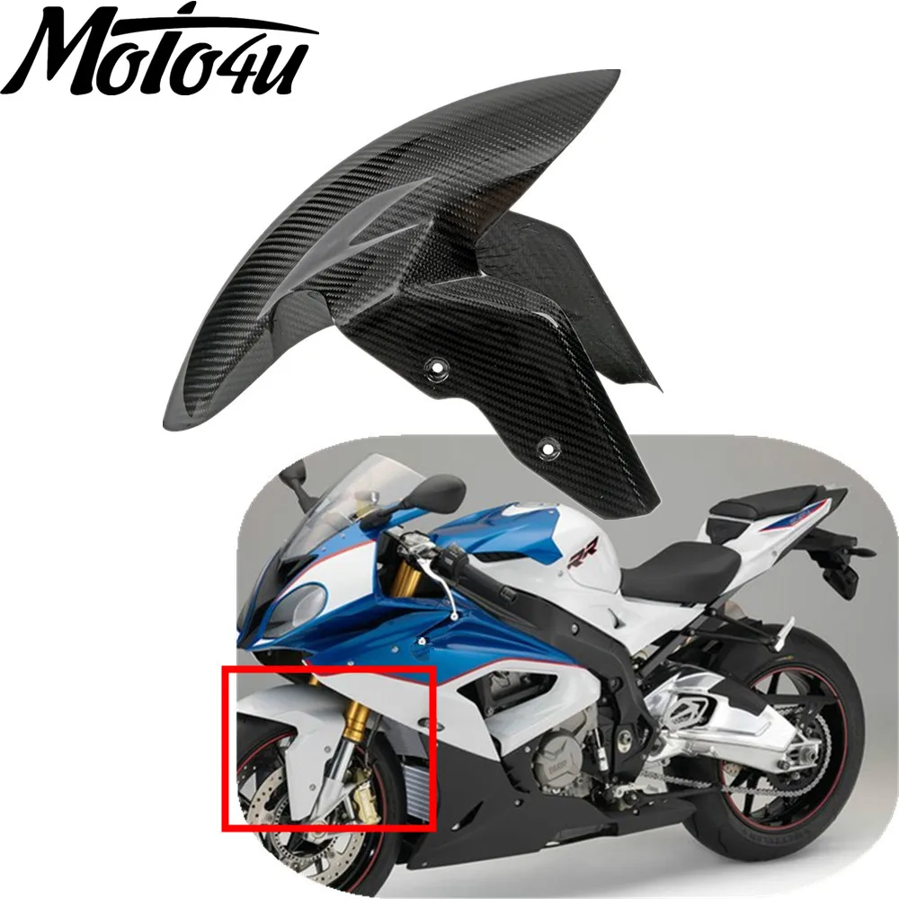 

Carbon Fiber Motorcycle Front Fender Hugger Mudguard Gloss Twill For BMW S1000RR 2009-2018 S1000R 2014-2020