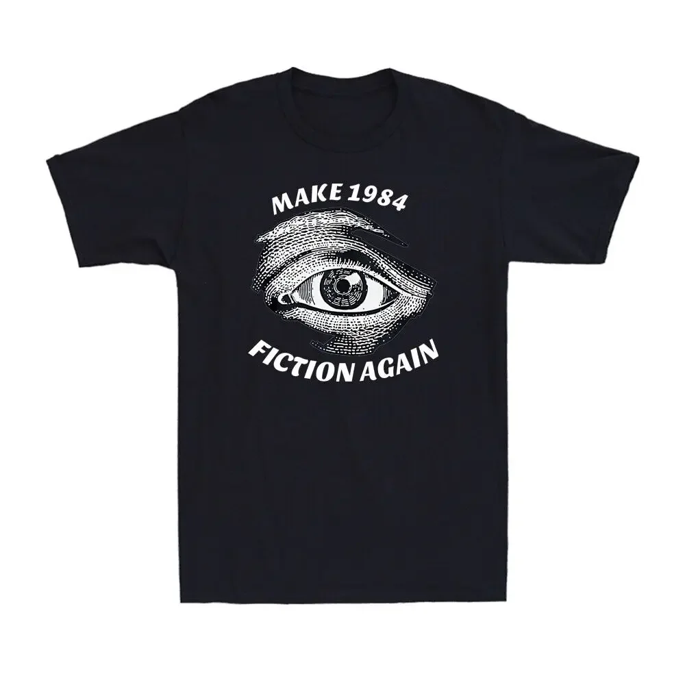 Make 1984 Fiction Again Libertarian Orwellian Orwell  Vintage Men's T-Shirt