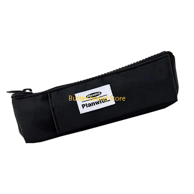 W89C Pen Holder for Notebook Pencil Case with Adjustable Elastic Band School Supplies