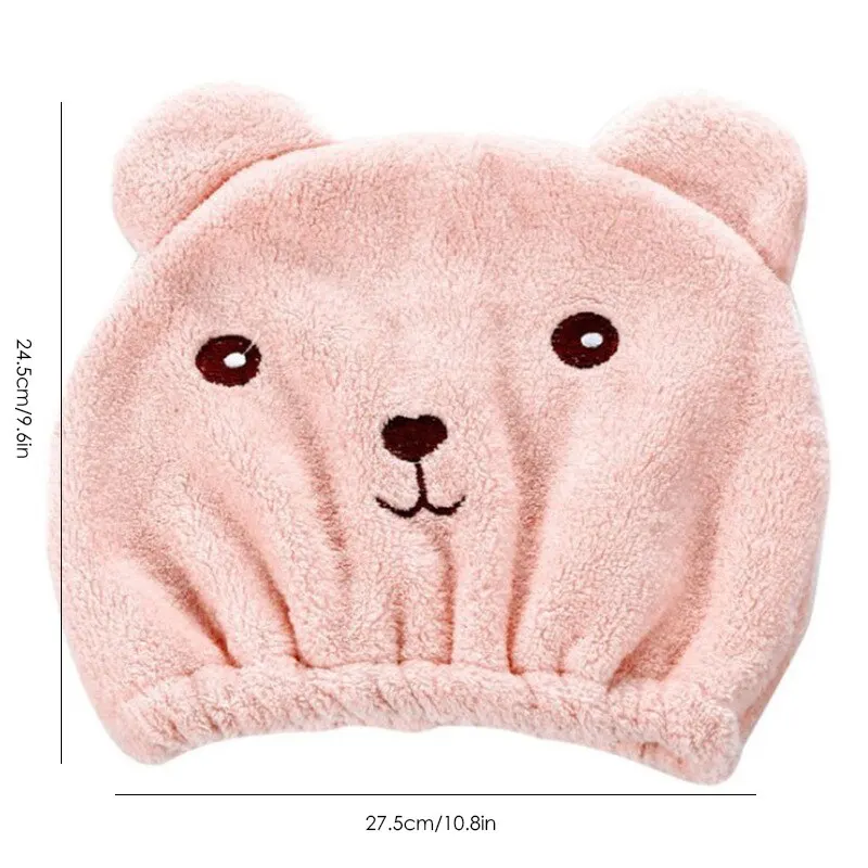 Animal Cartoon Dry Hair Cap Super Strong Hair Quick Drying Headscarf Cute Adult Thickened Absorbent Shower Cap