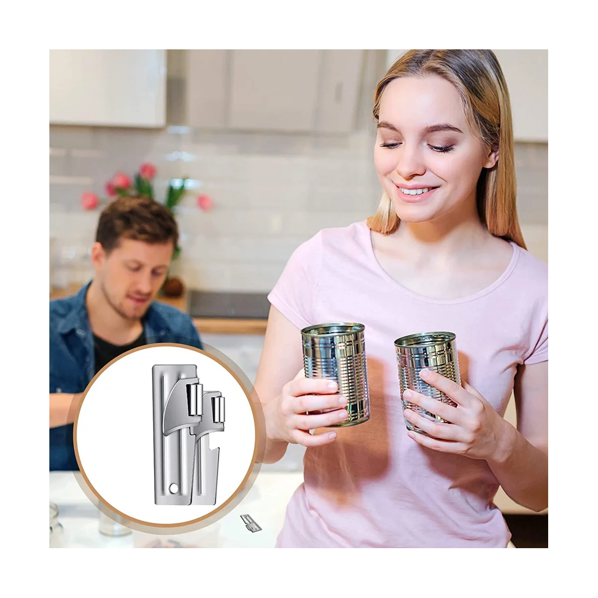 P-38 e P-51 apriscatole apriscatole da campeggio in acciaio inossidabile apriscatole portatile per cucina viaggi campeggio