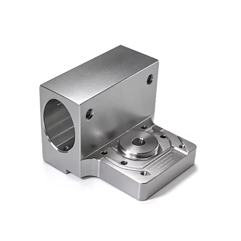 CNC Machined Aluminum Alloy Bracket Base CNC Machining Parts for Mechanical Industry