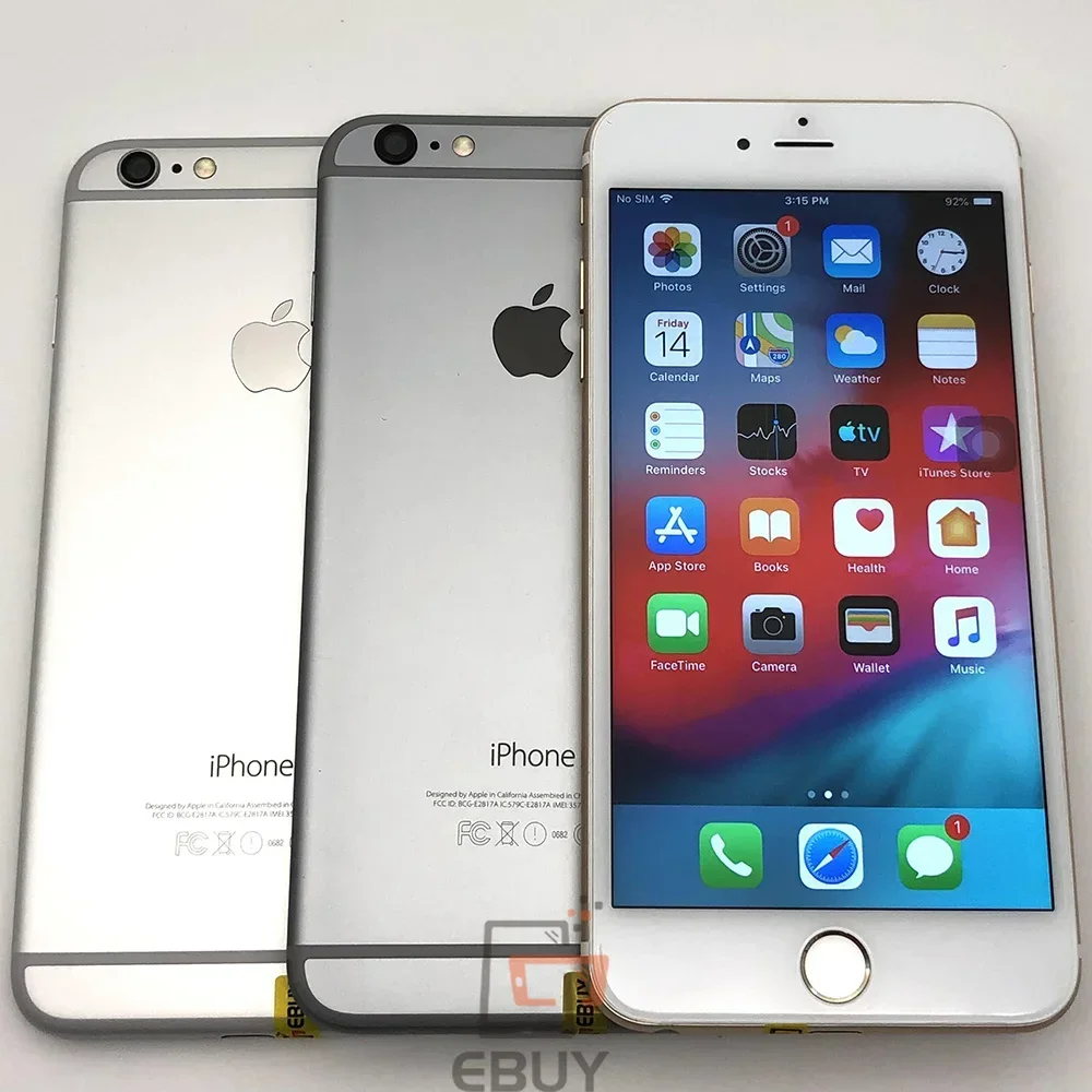 Apple-iPhone 6 Plusロック解除携帯電話,4G LTE, 5.5インチ,16, 64, 128GB, 8MP,iOS 12