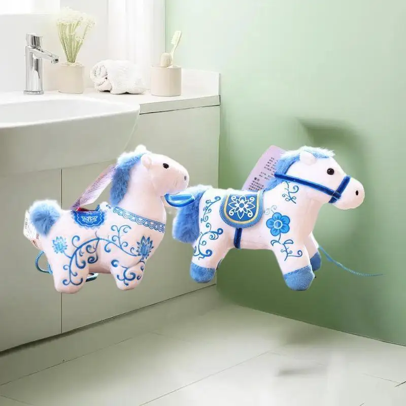 

Retro-Style Pony Plush Keychain Cartoon Doll Bag Tassel, Enticing Couple Memento