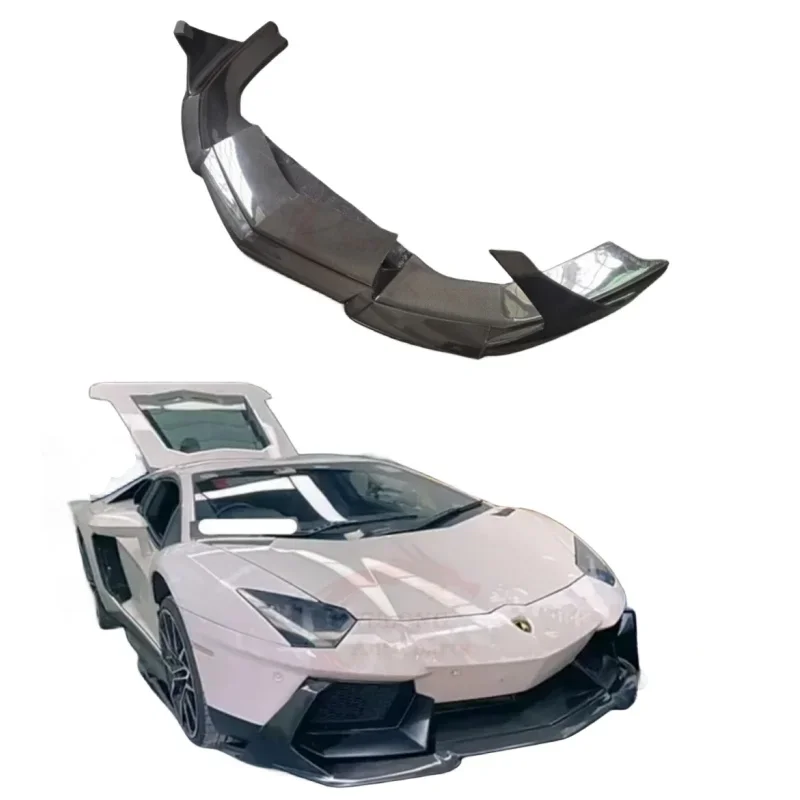 V style Carbon Fiber Front Splitter Front Bumper Lip for Lamborghini aventador LP700 LP720 bodykit