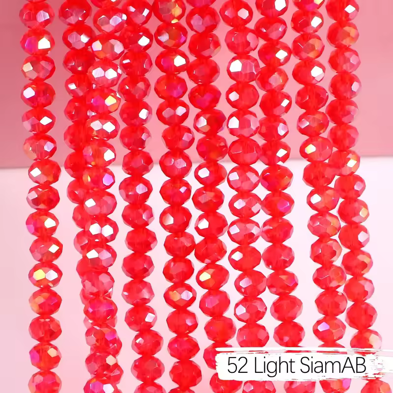 2mm 4mm 6mm 8mm Rondelle Austria Crystal Beads Faceted Glass Beads Loose Spacer Beads for DIY Bracelet Garment Making - Image 25