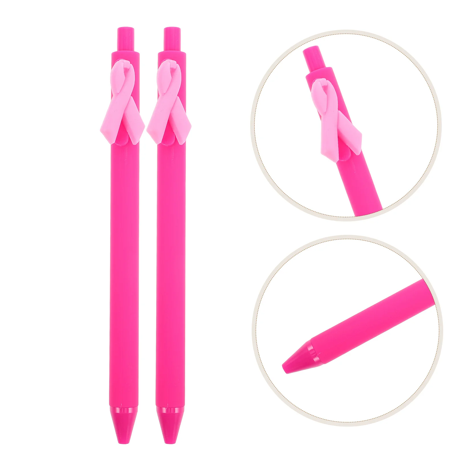 

5pcs Ribbon Shaped Ballpoint Smooth Writing For Students Office Supplies Portable Note Taking Charity Support Decorative